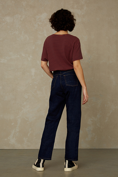 LIORA CROPPED SELVAGE CLEAN EASY FADE INDIGO RINSE 3