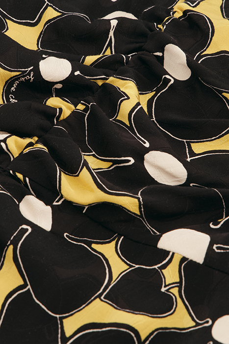 VERA DRESS DIJON YELLOW/BLACK 5