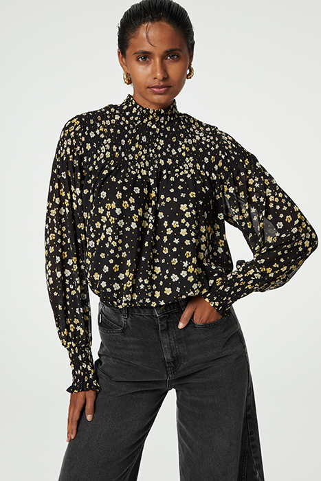 MILA TOP BLACK/DIJON YELLOW 1