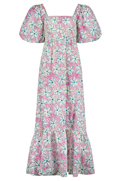 CARLA DRESS CREAM WHITE/BUBBLE G 3