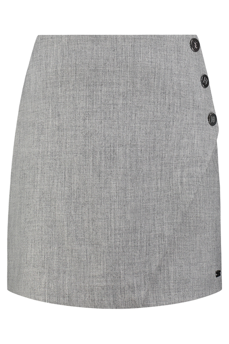 ASTI MELANGE SKIRT GRAPHITE 1