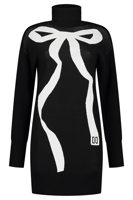 AURORA BOW DRESS BLACK 1