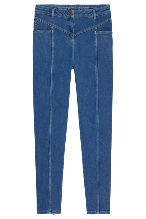 TROUSER WOVEN LONG 24001858 MID BLUE DENIM 4