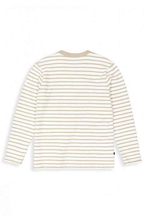 GASPARD STRIPE CREW STONE BEIGE 4