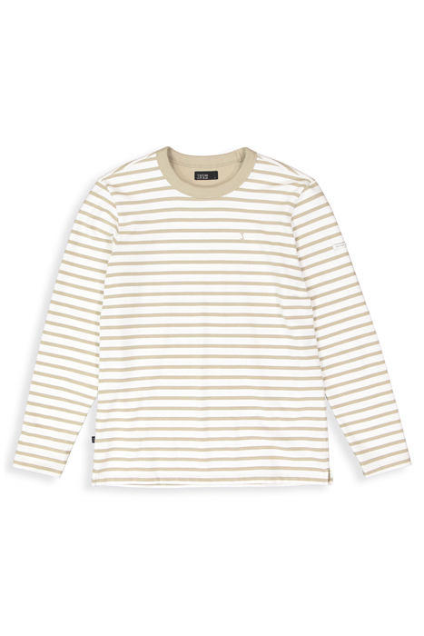 GASPARD STRIPE CREW STONE BEIGE 3