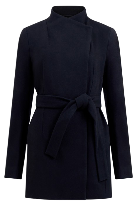 PLATFORM FELT CROSSOVER COAT BLACK 4