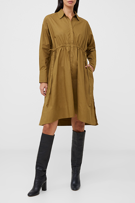 RHODES POPLIN SHIRT DRESS GREEN 2