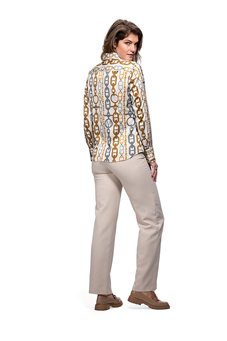 BLOUSE ST. DENIS ECRU CHAINS 2