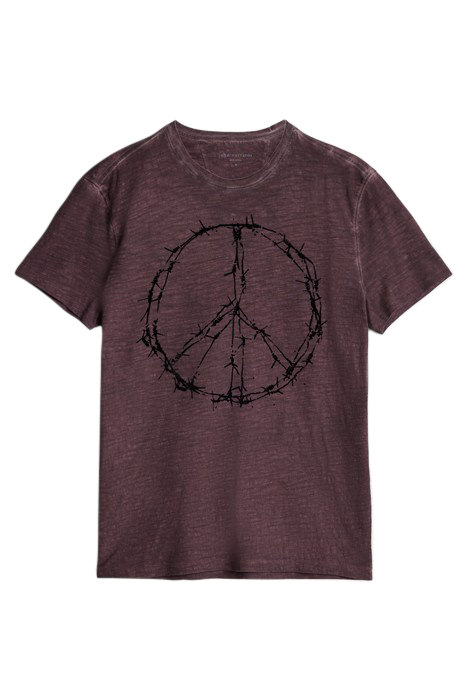 SS CREW TEE - BARBWIRE PLUM 2