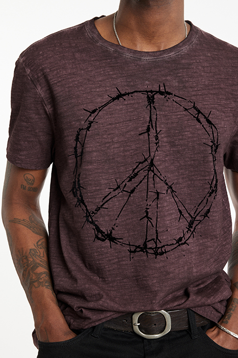 SS CREW TEE - BARBWIRE PLUM 3