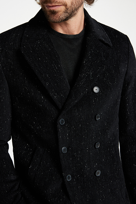 DB PEACOAT WITH CUTAWAY BLACK 3