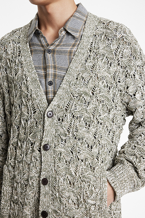 MOTHE REGULAR FIT CARDIGAN DEEP OLIVE 3