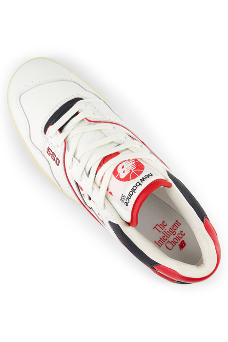BB550VGA SNEAKERS IN WHITE AND RED 9