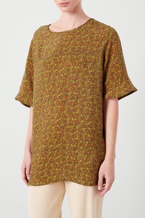 OVERSIZED PRINTED MID LONG TOP CACHEMIRE 1