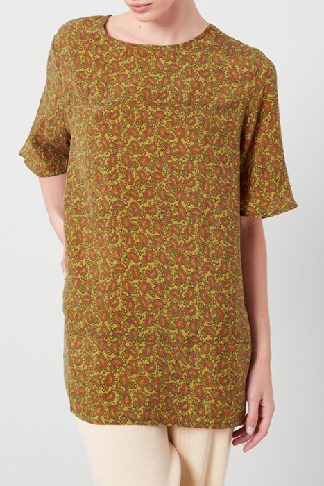 OVERSIZED PRINTED MID LONG TOP CACHEMIRE 6