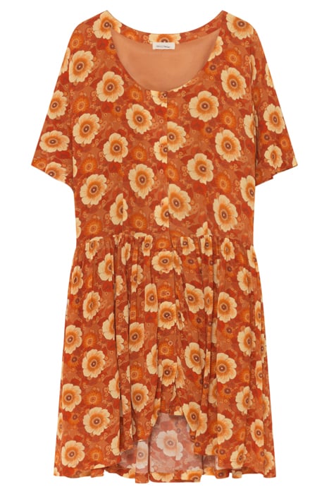 OVERSIZED PRINTED MIDI DRESS ANEMONE RETRO 4