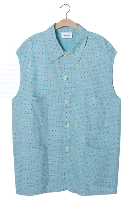 SLEEVELESS JACKET WITH SHIRT COLLAR PRINTED BERTHE 4