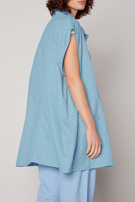 SLEEVELESS JACKET WITH SHIRT COLLAR PRINTED BERTHE 2