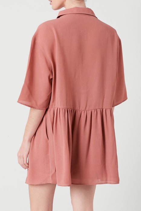 LOOSE MINI DRESS PAMPLEMOUSSE 2