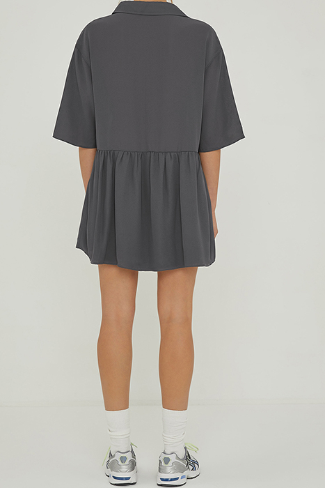 LOOSE MINI DRESS ZINC 2