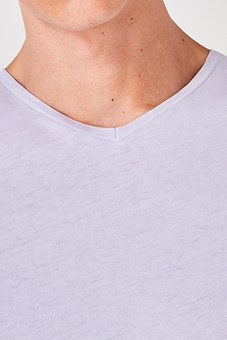 V COLLAR SHORT-SLEEVES TEE-SHIRT GLYCINE VINTAGE 5