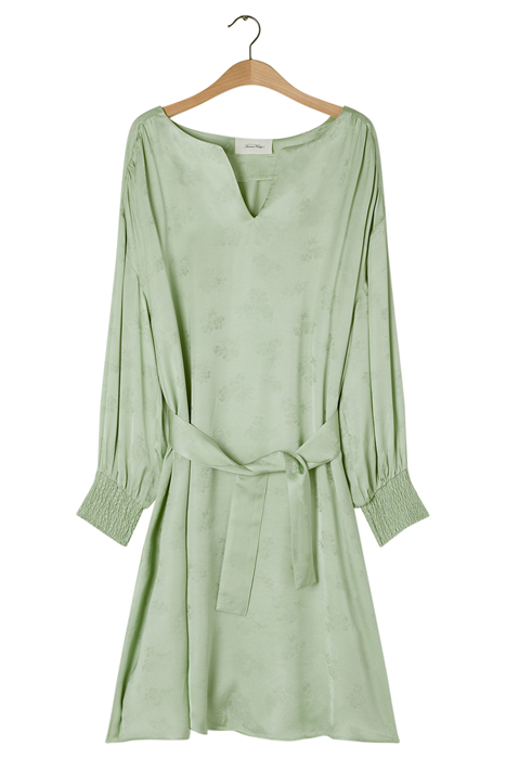 7/8 SLEEVES V COLLAR LONG DRESS JADE 3