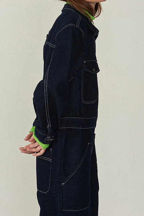 SHIRT COLLAR ZIPPED JUMPSUIT BRUT 6