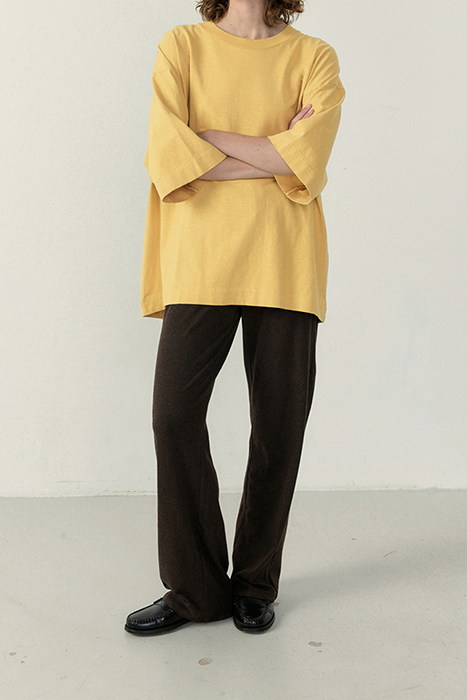 ROUND COLLAR STRAIGHT T-SHIRT ORGE VINTAGE 3