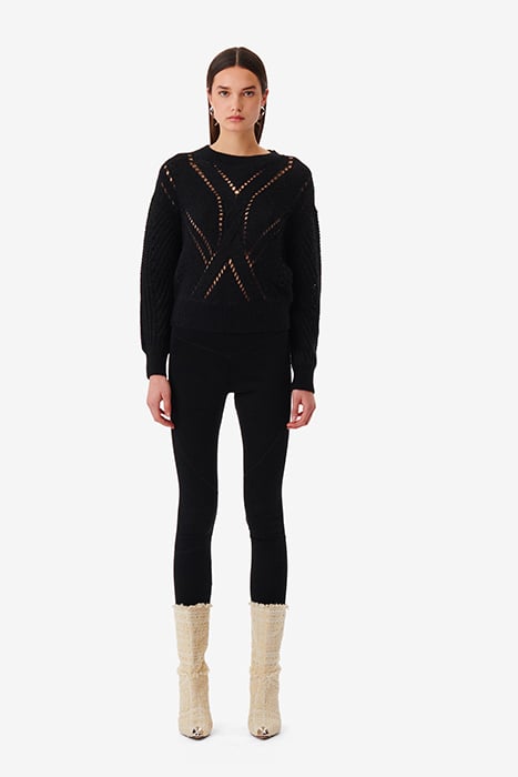 TEODORA KNITTED SWEATER IN BLACK 2