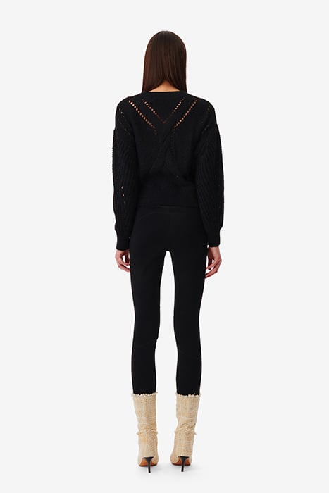 TEODORA KNITTED SWEATER IN BLACK 3