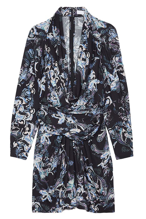 CAMOLLA DRESS IN BLACK MULTICO 4