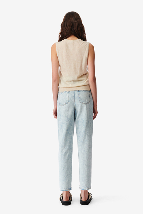 LUCILLA KNITTED SWEATER IN LIGHT BEIGE 3