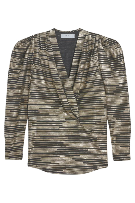 CHARINASPE BLOUSE IN BLACK/GOLD 4