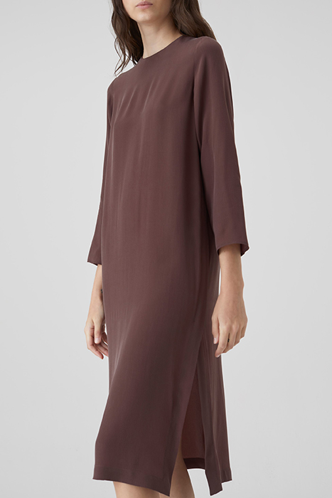 SLIT DRESS DRESSES BURGUNDY 4