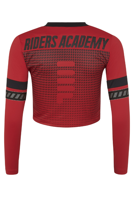 C27 CROPPED LONGSLEEVE TRUE RED-BLACK 2