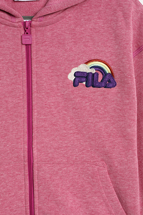 CALW OVERSIZED ZIP HOODIE PURPLE ORCHID MELANGE 3