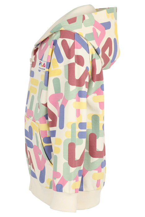 TRENNEWURTH AOP ZIP JACKET ANTIQUE WHITE LETTER AOP 3