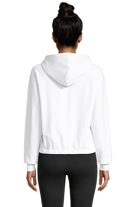 BAALBERGE CROPPED HOODY BRIGHT WHITE 2