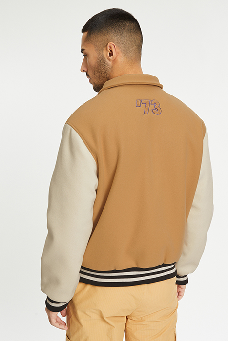 TEHRAN COLLEGE JACKET ICED COFFEE-WHITECAP GRAY 2