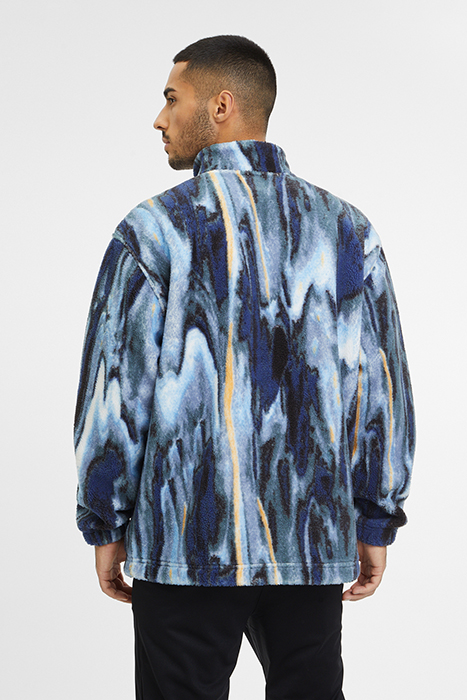 COUZEIX AOP ZIPPER JACKET BLUE MELTING AOP 2