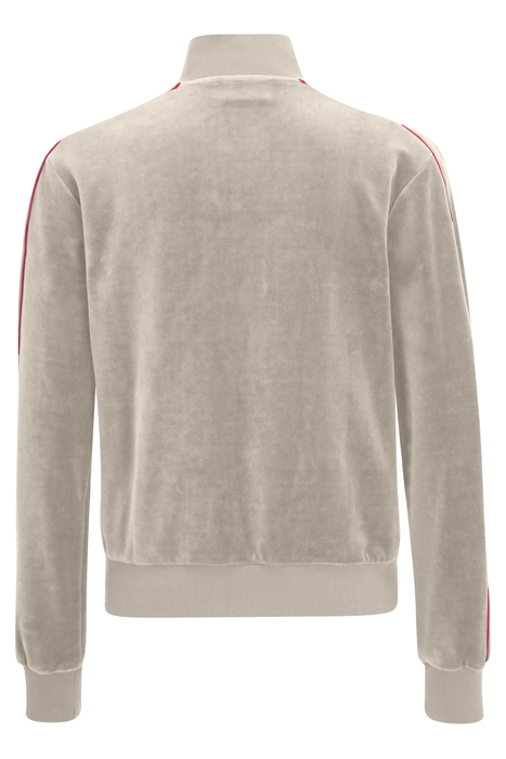 TERRASSA VELVET TRACK JACKET WHITECAP GRAY 2