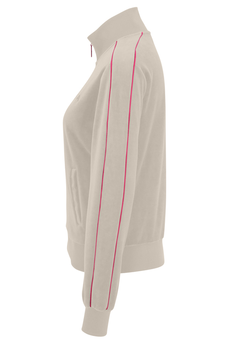 TERRASSA VELVET TRACK JACKET WHITECAP GRAY 3