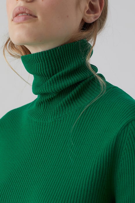 SLIM ROLLI LONG SLEEVE KNITS GREEN PATINA 5