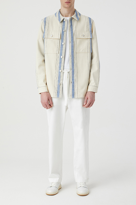 UTILITY SHIRT W/ ELBOW PATCHES SHIRTS & BLOUSES ECRU 3