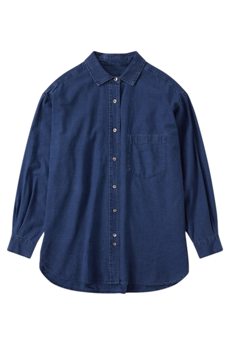 BASIC SHIRT SHIRTS & BLOUSES DARK BLUE 4
