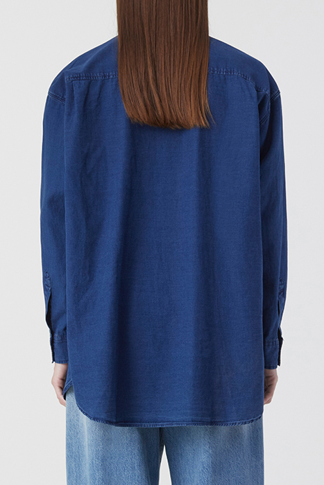 BASIC SHIRT SHIRTS & BLOUSES DARK BLUE 2