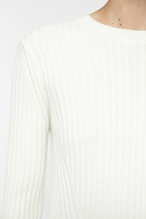 CREW NECK LONG SLEEVE KNITS IVORY 5