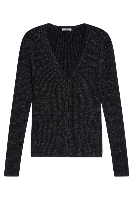 V CARDIGAN LONG SLEEVE KNITS BLACK 4