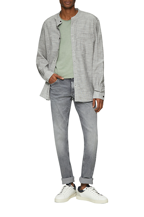 S.OLIVER-QS HEMDEN GREY/BLACK 2