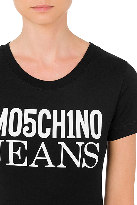 LOGO PRINT JERSEY T-SHIRT BLACK 4